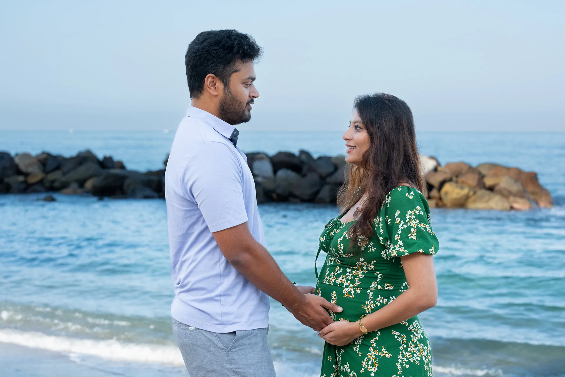 Maternity session on Playa Garza Blanca, Puerto Vallarta
